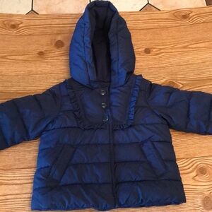 Baby gap navy blue winter fall puffer jacket kids unisex